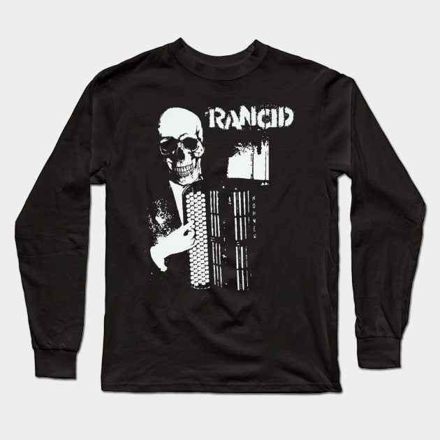 Skull Man Style Of Rancid Long Sleeve T-Shirt by AbigailArt